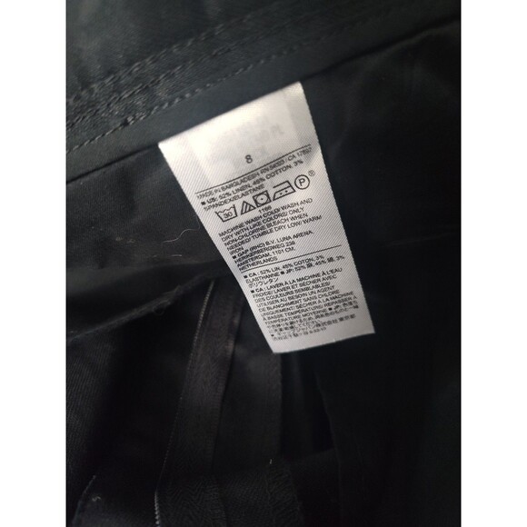 New Banana Republic Linen Blend Wide Leg Pleated Black Trouser Pants Size 8 NWT - Picture 10 of 10